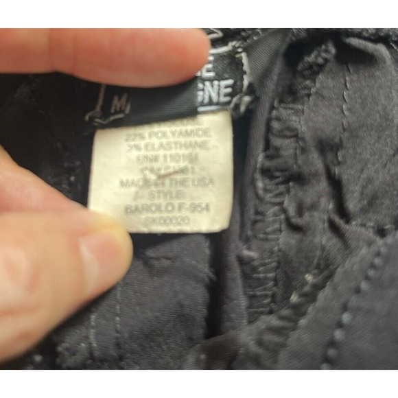 Avenue Montaigne Barolo Pants Straight Leg Black Pockets Stretch Size 10 USA - Picture 12 of 13